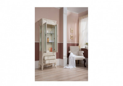 Demax Луизиана 70 00173027 пенал, белый антик