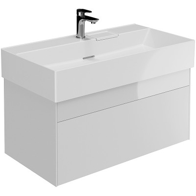 Тумба под раковину Kerama Marazzi Logica 90 LOG.90.2\WHT подвесная белая