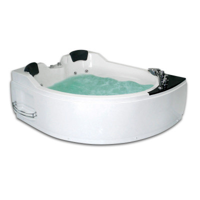 Акриловая ванна GEMY G9086 B L 170х133х76 см с гидромассажем, белая