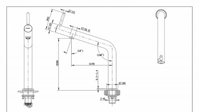 Кухонный смеситель Bravat Ozen F7354388CP-ENG хром
