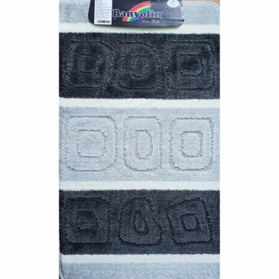 GFmark одинарный полосатый коврик для ванной 60х100 см, полиэстер