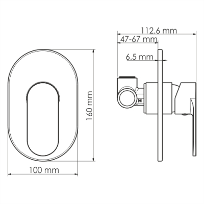 WasserKRAFT Mindel 8551 смеситель для душа, белый