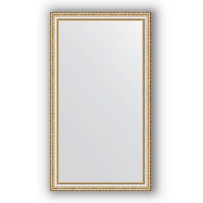 Зеркало настенное Evoform Definite 115х65 BY 1087 в багетной раме Золотые бусы на серебре 60 мм