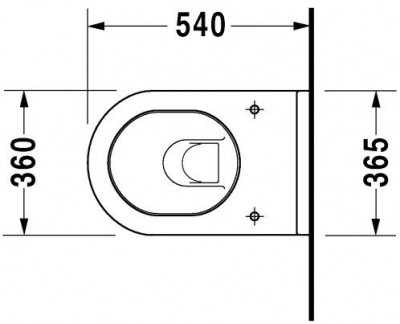 DURAVIT Starck 3 2225090000 унитаз подвесной