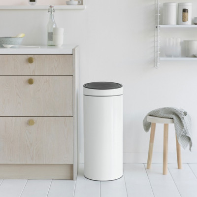 Brabantia Touch Bin New 115141 мусорный бак 30 л, белый