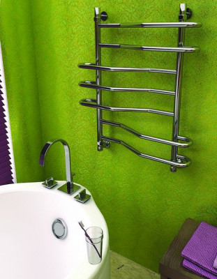 ТЕРА ПСБ-14-14 водяной полотенцесушитель БЕРЕЗКА 600х800, хром