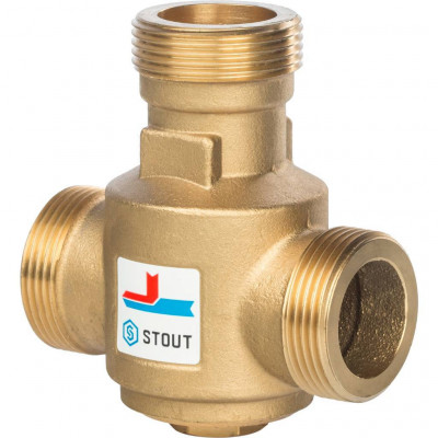 Термостатический смесительный клапан G 1)4 1/4 НР 70°С STOUT (SVM-0030-325508)
