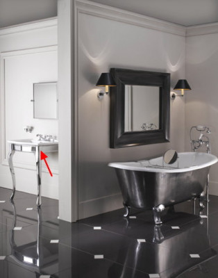 Devon&Devon Lady DELADYCR консоль для раковины, хром