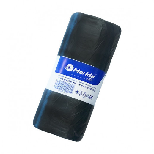 Мешки для мусора "MERIDA ECONOMY" черные 60л., 60х70см., 50шт/рулон