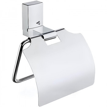 Держатель туалетной бумаги Haiba HB8803 с крышкой (латунь) хром
