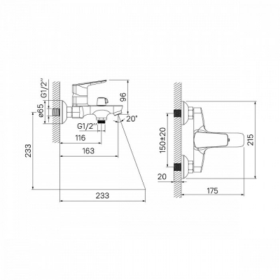 IDDIS Vibe VIBSB02I02WA смеситель для ванны с душем