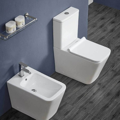 Унитаз компакт Vincea Q-Line VT2B-12 без бачка с сиденьем Микролифт
