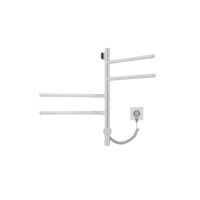 Полотенцесушитель электрический Vincea VTD-1S1CE 43×60 хромированный с функцией таймера.