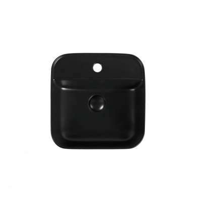 Накладная раковина Aquanet CITY-2-MB 39х39 см, черная матовая (273669)