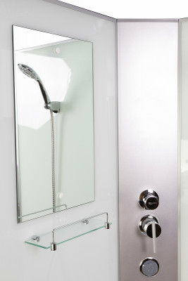 Душевая кабина Niagara Classic 120х90 L NG-33294-14LBKG с гидромассажем асимметричная