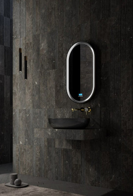 Раковина-чаша Abber Karbon 60 AK2041 черная овальная