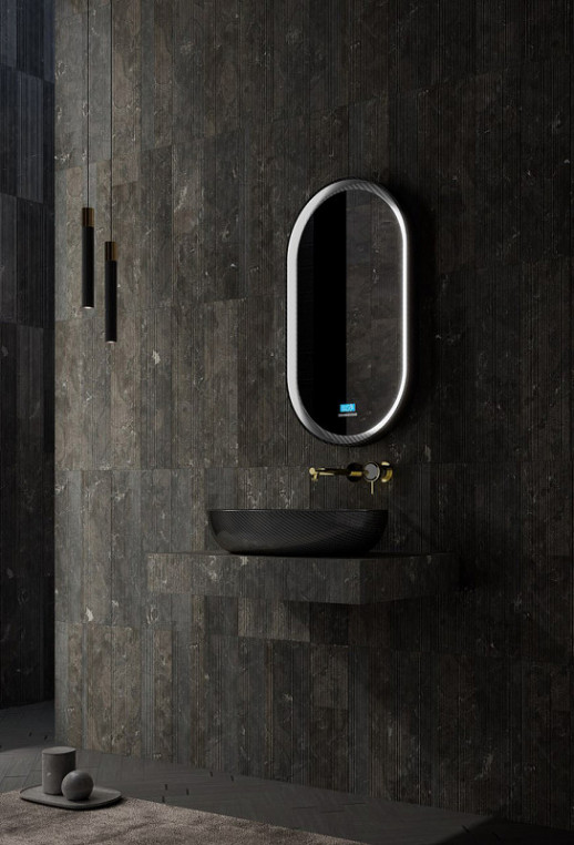 Раковина-чаша Abber Karbon 60 AK2041 черная овальная