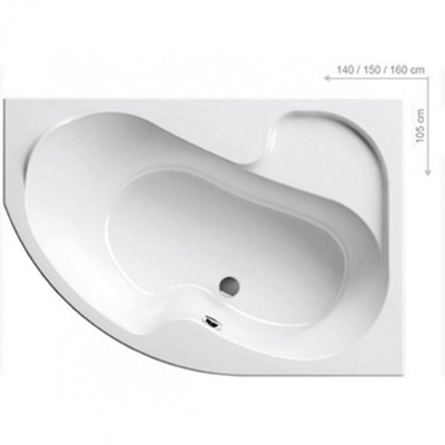 RAVAK CJ01000000 Ванна Rosa I 150 см правая, белая