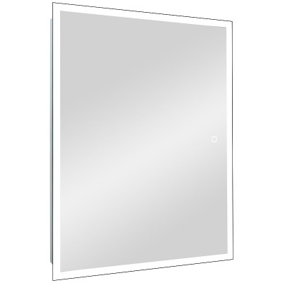 Зеркальный шкаф в ванную Reflection Cube 500х800 RF2218CB с подсветкой белый матовый