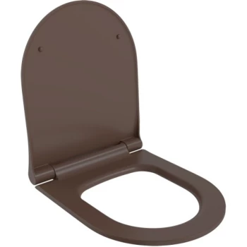 Сиденье для унитаза с микролифтом Ambassador Abner 102T20601S коричневый матовый