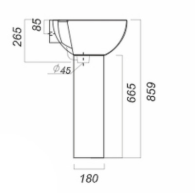 Пьедестал для раковины Sanita Luxe Art Flora ARTSLPD10 белый с узором