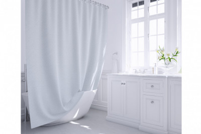 Шторка для ванной FIXSEN FOREST (FX-1503), цвет серый