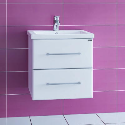 Тумба для умывальника подвесная СаНта "Омега-50" 2 ящ. ЛЮКС (под умывальник Комо 50)