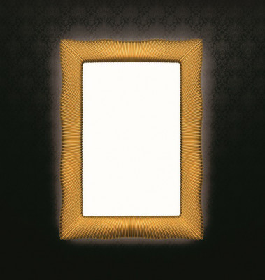 Boheme Soho 521 зеркало прямоугольное с подсветкой, золото