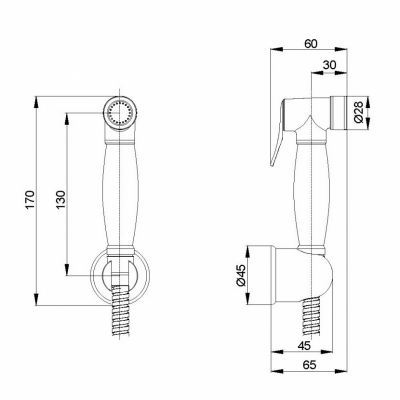 VERAGIO KIT 30815 набор гигиенический, бронза
