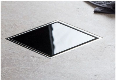 Трап для душа Pestan Confluo Standard Dry 1 Black Glass 13000101  Нержавеющая сталь / Пластик