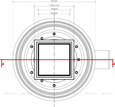 Трап для душа Pestan Confluo Standard Dry 1 Black Glass 13000101  Нержавеющая сталь / Пластик
