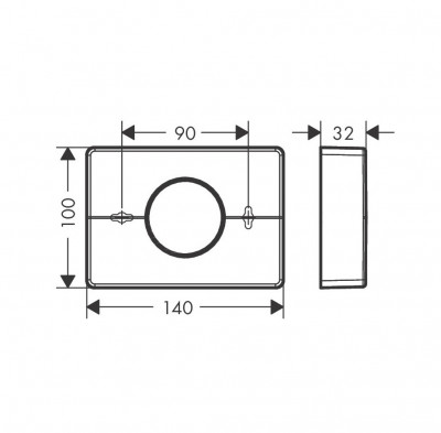 Диспенсер гигиенических пакетов Hansgrohe AddStoris 41773670 (черный матовый)