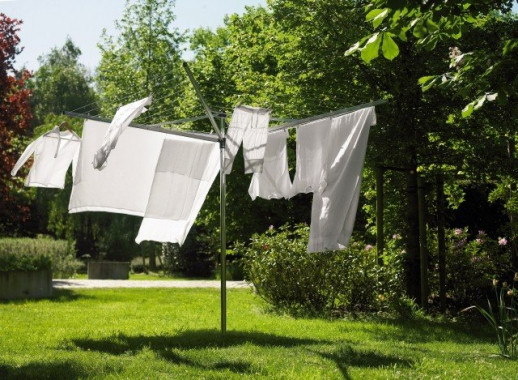 Brabantia Topspinner 310744 сушилка для белья вращающаяся с четырьмя направляющими, серебро