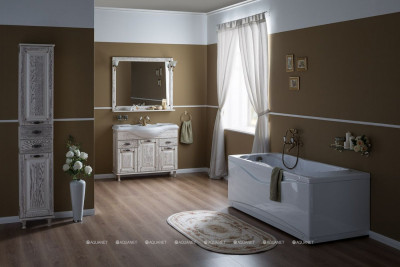 Акриловая ванна Aquanet Viola NEW 180x75 с каркасом пристенная прямоугольная (00242745)