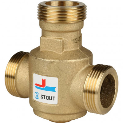 Термостатический смесительный клапан G 1 1/4 НР 60°С STOUT (SVM-0030-325506)