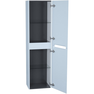 Шкаф пенал в ванную Iddis Edifice 40 EDI40B0i97 подвесной голубой