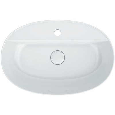 Раковина накладная Kerama Marazzi Plaza 60 PLR.wb.60.1 белая глянцевая овальная