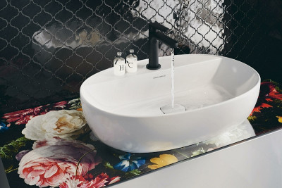 Раковина накладная Kerama Marazzi Plaza 60 PLR.wb.60.1 белая глянцевая овальная