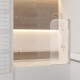 Шторка на ванну RGW SC-01 Screens 900 мм стекло прозрачное профиль хром (03110109-11)  (03110109-11)
