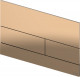 TECEsquare II Металлическая панель смыва унитаза II для системы с двойным смывом, материал металл, цвет панели/клавиш глянец, красный, позолоченный hansgrohe/AXOR (9240841)  (9240841)