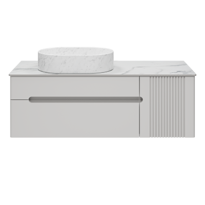 Тумба под раковину Brevita Pallisandro 120 подвесная серая (PAL-50120-501П2Я)