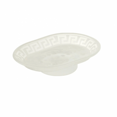 MIGLIORE Fortuna 27803+27933 мыльница в настольном держателе, стекло матовое/золото