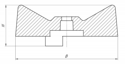 Ручка-бабочка для шарового крана (желтая) VALFEX (VF.RB2Gp.25.32)