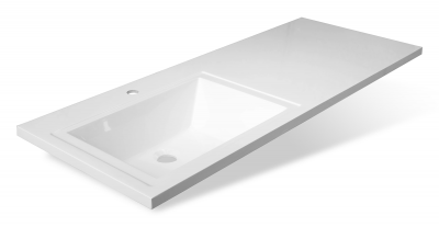 Тумба Misty Чегет - 55 с 3 ящ. под стиральную машину П-Чег-01055-01Н3Я с раковиной