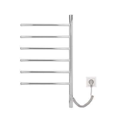 Полотенцесушитель электрический Vincea VTD-1S2CE 43х80 хромированный с функцией таймера.