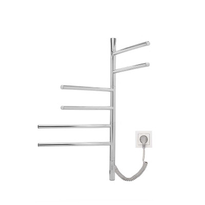 Полотенцесушитель электрический Vincea VTD-1S2CE 43х80 хромированный с функцией таймера.