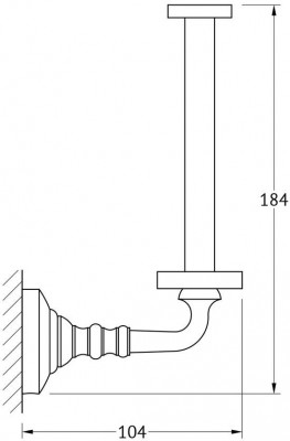 3SC Stilmar Antic Bronze STI 522 держатель запасного рулона туалетной бумаги, античная бронза