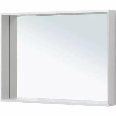 Зеркало подвесное для ванной Allen Brau Reality 100х75 с подсветкой и сенсорным выключателем, серебро браш (1.32020.02)