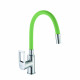 Смеситель для кухни с гибким изливом D-Lin D155308-5, хром/зеленый (D155308-5)