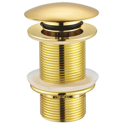 Донный клапан для раковинын Creavit SF030G click-clack золото